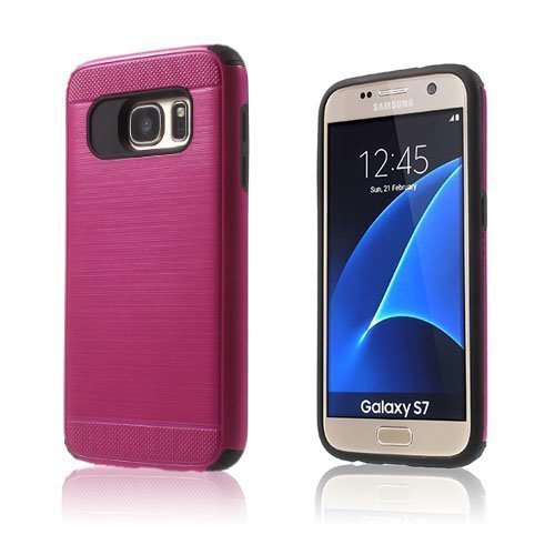 Absalon Samsung Galaxy S7 Hybridi Kuori Kuuma Pinkki