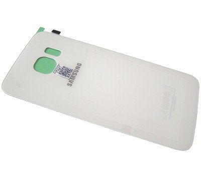 Akkukansi / Takakansi Samsung SM-G925 Galaxy S6 Edge valkoinen