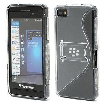 BlackBerry Z10 S-Shape Hybrid Suojakotelo Harmaa