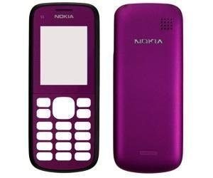 Etupaneeli + Akkukansi / Takakansi Nokia C1-02 dark plum