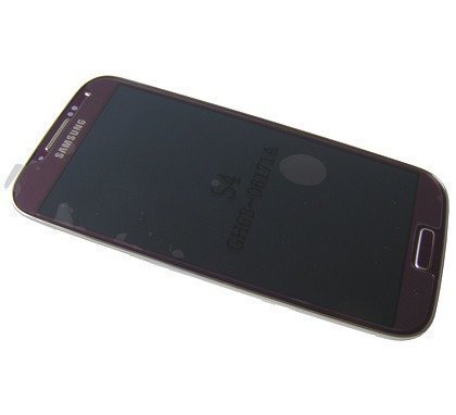 Etupaneeli kosketuspaneelilla Näyttö Samsung I9505 Galaxy S4 LTE purple Alkuperäinen