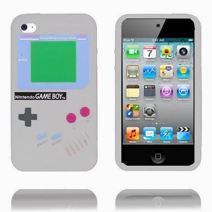 Game Boy Harmaa Ipod Touch 4 Silikonikuori