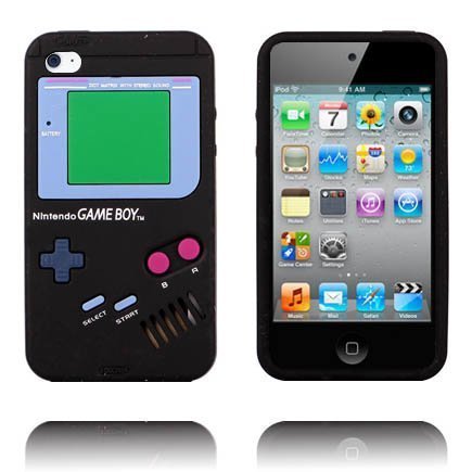 Game Boy Musta Ipod Touch 4 Silikonikuori