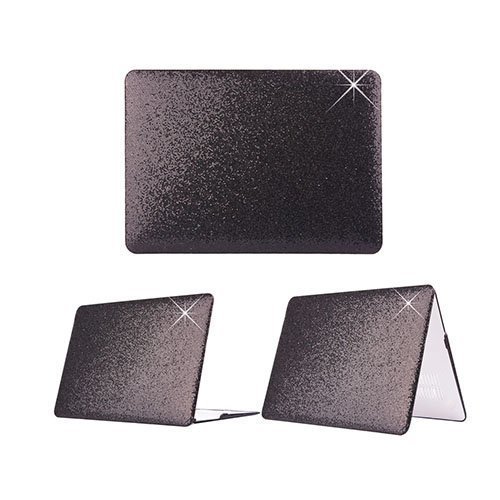 Glitter Macbook Air 13.3 Kotelo Musta Paljetti