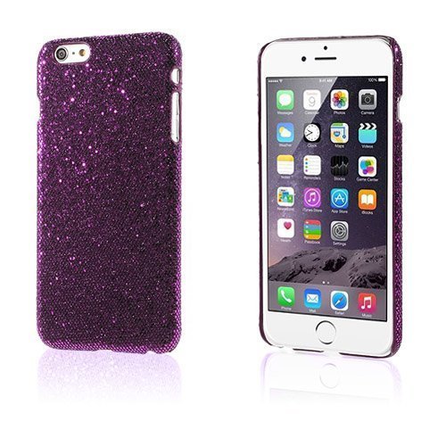 Glitter Purppura Iphone 6 Plus Nahkakotelo