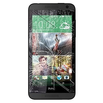 HTC Desire 610 Näytön Lasin ja Kosketusnäytön Korjaus Musta