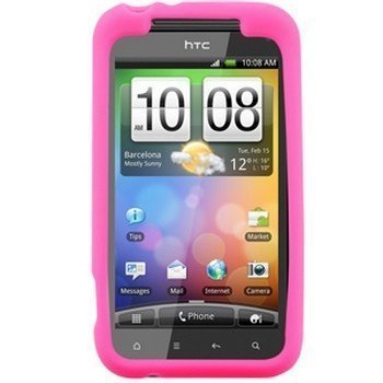 HTC Droid Incredible 2 Silicone Cover Vaaleanpunainen