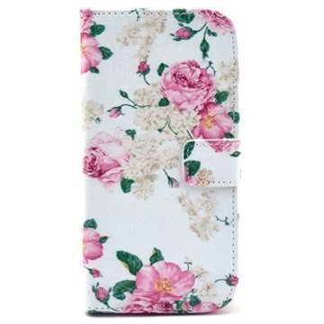 HTC One (M8) One (M8) Dual Sim Wallet Leather Case Roses