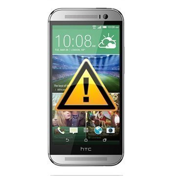 HTC One (M8) Takakannen Korjaus Hopeinen