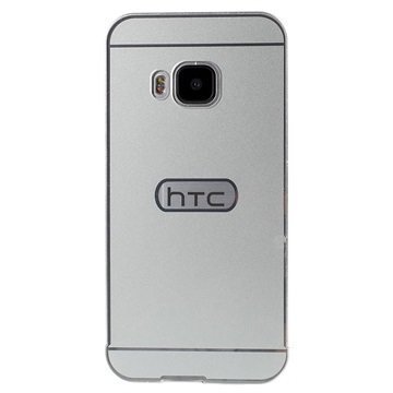 HTC One M9 2 in 1 Bumper Kotelo Hopeinen