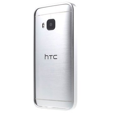 HTC One M9 Alumiininen Suojakehys Hopea