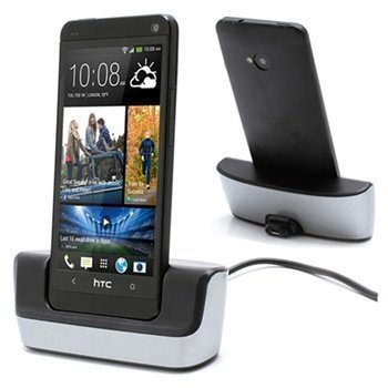 HTC One Pöytälaturi Hopeinen