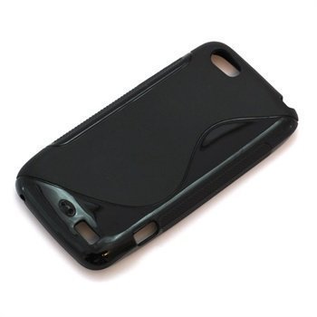 HTC One V S-Curve TPU Case Black