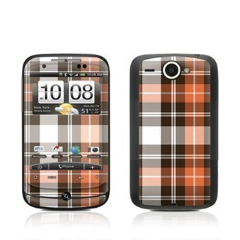 HTC Wildfire Plaid Skin Copper