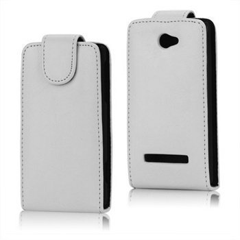 HTC Windows Phone 8S Vertical Flip Leather Case White