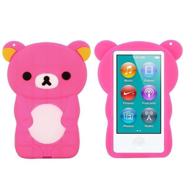 Happy Bear Kuuma Pinkki Ipod Nano 7 Suojakuori