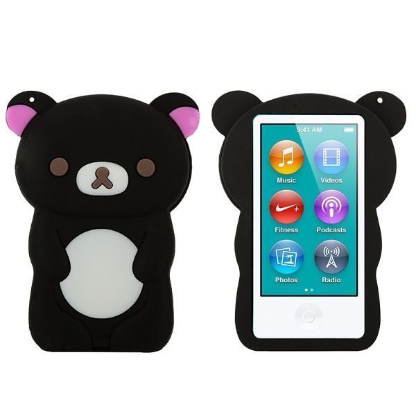 Happy Bear Musta Ipod Nano 7 Silikonikuori