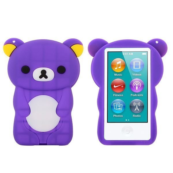 Happy Bear Violetti Ipod Nano 7 Silikonikuori