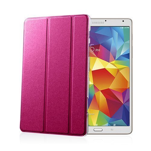 Heiberg Kuuma Pinkki Samsung Galaxy Tab S 8.4 Tri-Fold Nahka Suojakuori