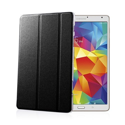 Heiberg Musta Samsung Galaxy Tab S 8.4 Tri-Fold Nahka Suojakuori