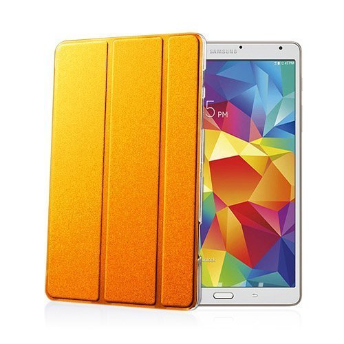 Heiberg Oranssi Samsung Galaxy Tab S 8.4 Tri-Fold Nahka Suojakuori