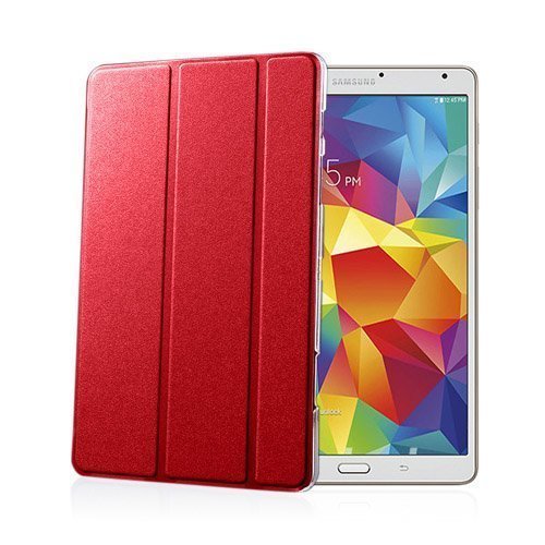 Heiberg Punainen Samsung Galaxy Tab S 8.4 Tri-Fold Nahka Suojakuori