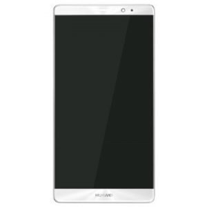 Huawei Mate 8 Etukuori & LCD Näyttö Valkoinen