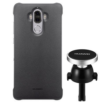 Huawei Mate 9 Case & Magnetic Car Holder Combo Grey