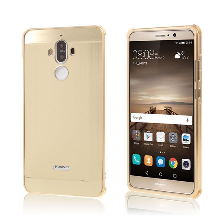 Huawei Mate 9 Galvanoitu Harjattu Muovikuori Kulta