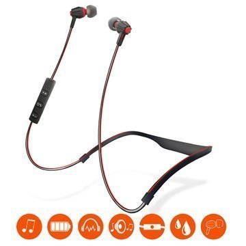 HyperGear Flex Bluetooth Stereokuulokkeet Musta / Punainen