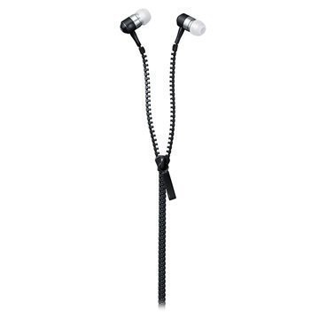 ID2ME Zipper In-Ear Stereokuulokkeet Musta