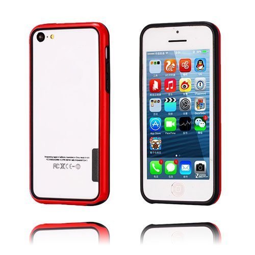 Ibumper Suojakehys Punainen / Musta Iphone 5c Bumper Suojakehys