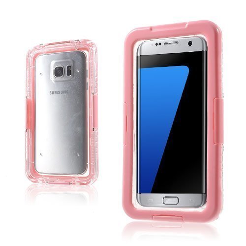 Ip68 Samsung Galaxy S7 Edge Vesitiivis Kotelo Pinkki