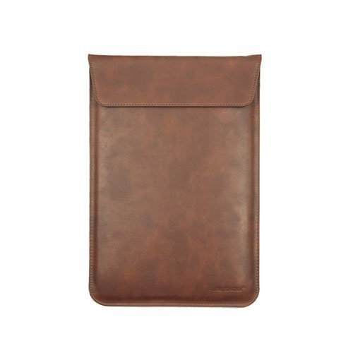 J.M.Show Leather Pouch For Macbook Pro 13.3 Retina Brown
