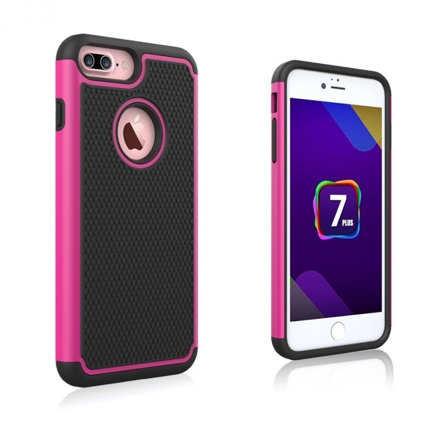 Jernside Iphone 7 Plus Jalkapallo Kuvioinen Silikonikuori Kuuma Pinkki
