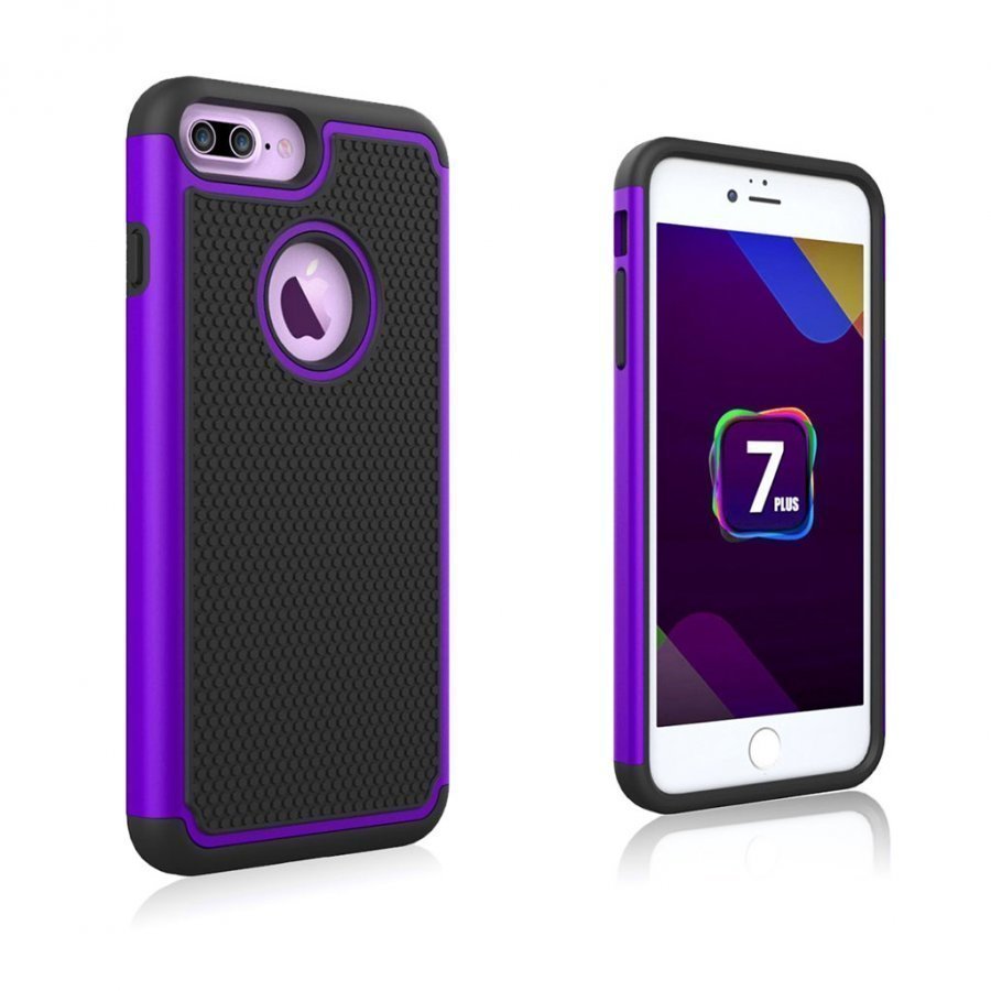 Jernside Iphone 7 Plus Jalkapallo Kuvioinen Silikonikuori Violetti