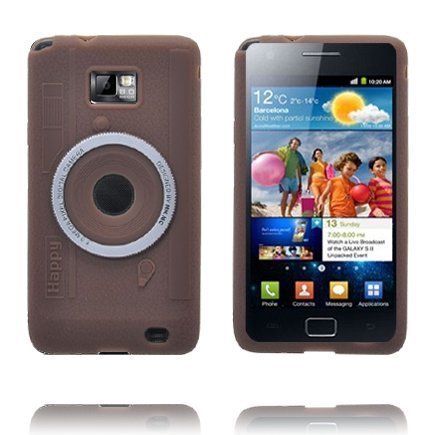 Kamera Ruskea Samsung I9100 Galaxy S2 Silikonikuori