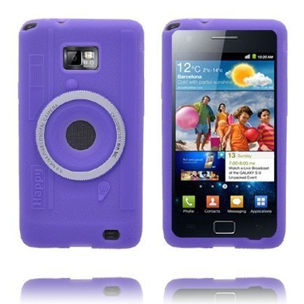 Kamera Violetti Samsung I9100 Galaxy S2 Silikonikuori