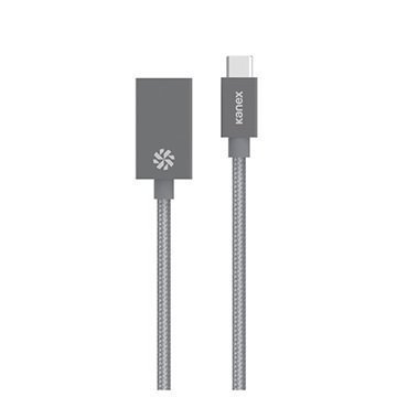 Kanex C-tyypin USB / USB 3.0-Sovitinjohto Avaruusharmaa