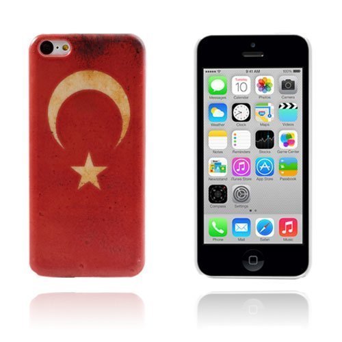 Kovamuovinen Turkin Lipulla Kuvioitu Suojakuori Iphone 5c