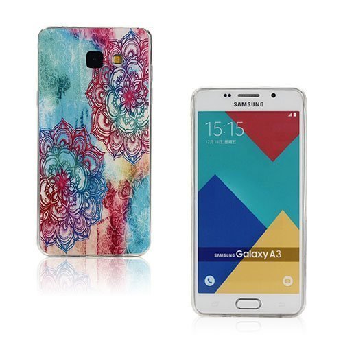 Krøyer Samsung Galaxy A3 2016 Kuori Värikkäitä Mandala Kukkia