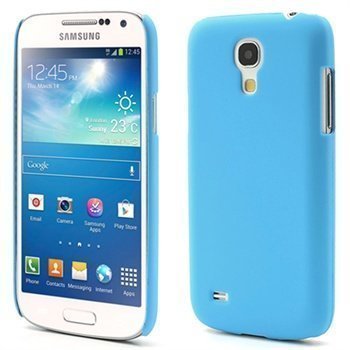 Kumipintainen Suojakotelo Samsung Galaxy S4 Mini I9190 I9192 I9195 Vaaleansininen