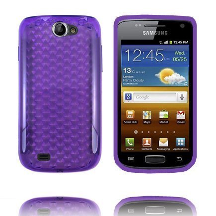 Kuutiot Violetti Samsung Galaxy W Silikonikuori