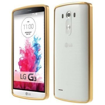 LG G3 Alumiini Puskuri Kotelo Kultainen