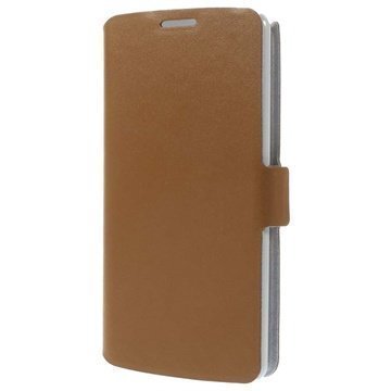 LG G3 Doormoon Wallet Nahkakotelo Ruskea