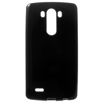 LG G3 Glossy TPU-Suojakuori Musta