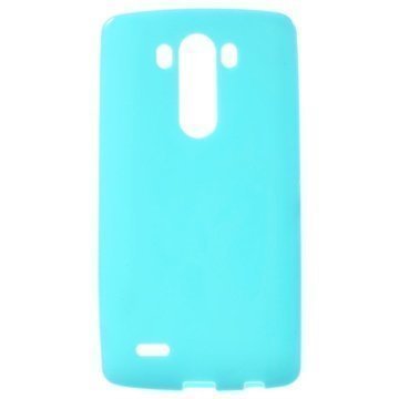 LG G3 Glossy TPU-Suojakuori Sininen