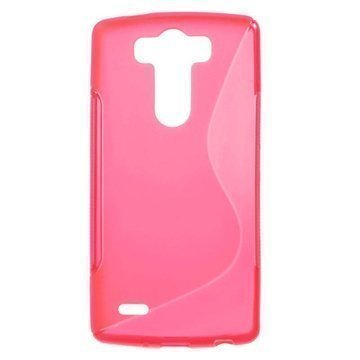 LG G3 S S-Curve TPU-Kotelo Kuuma Pinkki