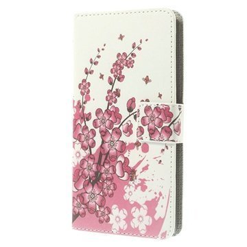 LG G3 S Wallet Nahkakotelo Lotus