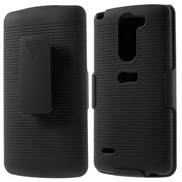 LG G3 Stylus Kickstand Holster Suojakuori Musta